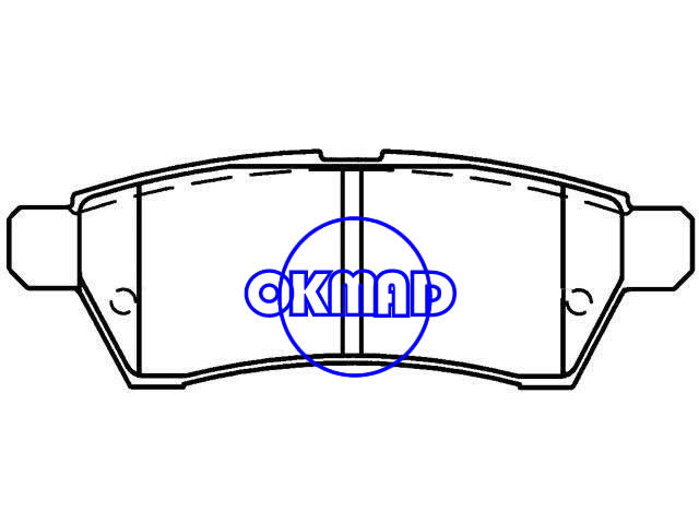 Pastilha de freio NISSAN FRONTIER XTERRA FMSI: 8206-D1100 OEM: 44060-EA085, F1100